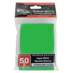 Monster Standard Size Super Matte Sleeves - Green - 50ct